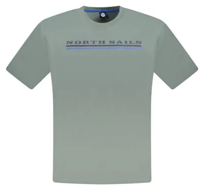 Produktbild von Grünes Herren-T-Shirt mit Logo-Print und Rundhalsausschnitt