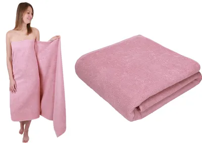 Produktbild von Betz 2 Stück XXL Badetücher 100 x 200 cm BERLIN  Saunatücher 100% Baumwolle Farbe – lotus