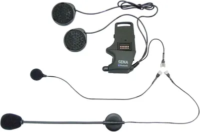 Produktbild von Sena Helmklemmeinheit - mit Kabel- und Schwanenhalsmikrofon – Univerval Mikrofon