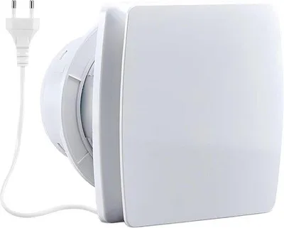 Produktbild von Extraktor 120 mm 130 m³/u IPX2 für Küche, Badezimmer, WC, Garage, Büro und Dachboden mit Lenkventil