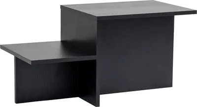 Produktbild von Dmora Couchtisch Cantello 80x40x40h cm Schwarz mit Ablage