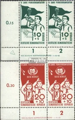 Produktbild von Briefmarken DDR 1958 Mi 645DV-646DV mit Druckvermerk (kompl.Ausg.) gestempelt Pioniertreffen