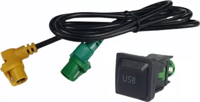 Produktbild von USB Buchse + Kabelbaum für VW RCD 310 510 / RNS 315 510 / Skoda Columbus