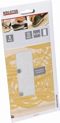 Produktbild von 5 Schleifblätter 93x187 mm K120 KRT201557