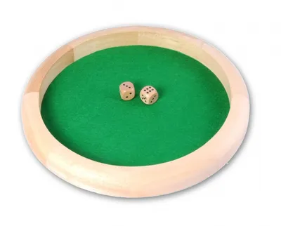 Obrázok produktu pre Drevený pokerový svah s kockami dlhými 29 cm