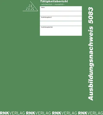 Zdjęcie produktu dla RNK Verlag 5083 Książeczka treningowa tygodniowa/miesięczna, wszystkie zawody, 56 stron, DIN A4
