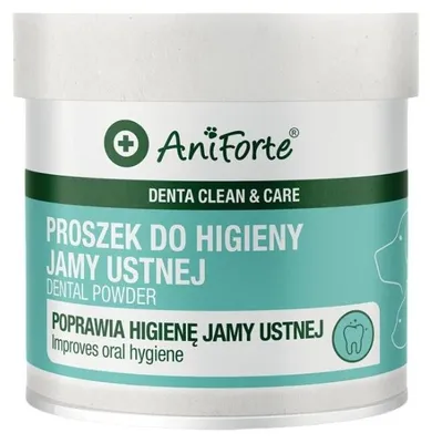 Zdjęcie produktu dla AniForte Denta Clean & Care - proszek do higieny jamy ustnej dla psa i kota 80g