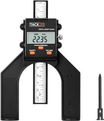 Produktbild von TACKLIFE MDG01, Digitaler Tiefenmesser, 80 mm Tiefenmesser, Messwerkzeug mit LCD-Digitalanzeige für Zimmerei