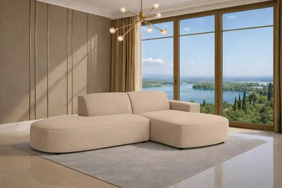 Produktbild von Kaiser Möbel Ecksofa Cursal Atelier, Stoff Salvador, Beige, Rechts