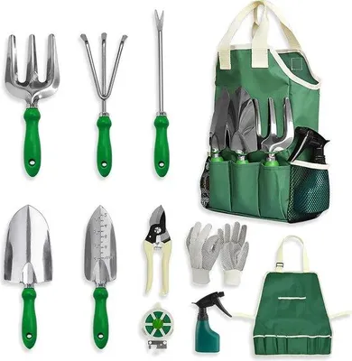 Image de Outil de jardinage résistant à la rouille avec sac de transport