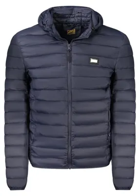 Produktbild von Leichter Herren-Blazer mit abnehmbarer Kapuze und Taschen in Blau