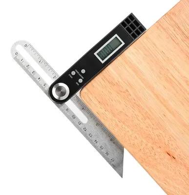 Digitaler Winkelmesser 0-360°, Edelstahl, mm/Zoll, präzise