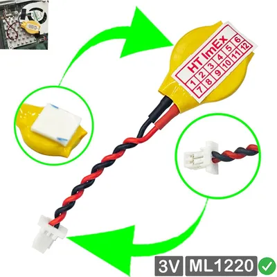 Produktbild von RTC Bios CMOS Batterie Battery ML1220 3V komp. für z.B. Clevo Notebook Laptop PC