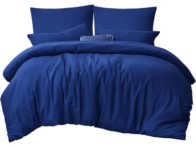 Obrázek produktu pro Sada povlečení 200x220 cm, královská modř, 3dílná, mikrovlákno, se zipem