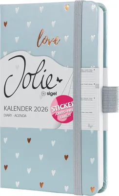 Produktbild von Wochenkalender Jolie ca. A6 Hardcover Grey Love 2026.