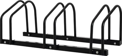 Image de Parking à vélos - Support pour 3 vélos - 76×33×27 cm - Noir