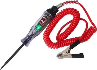 Zdjęcie produktu dla Samochodowy tester obwodów elektrycznych Długopis Cyfrowy wyświetlacz Sonda napięcia Detektor DC5?90V do konserwacji pojazdów