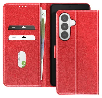 Obrázek produktu pro Avizar, pouzdro typu Chesterfield s funkcí stojánku pro Samsung Galaxy S26, červené