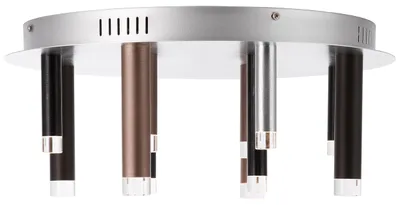 Produktbild von BRILLIANT Deckenleuchte rund, 12-flammig Cembalo braun IP20 48 Watt dimmbar LED integriert