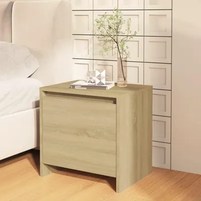 Image de vidaXL Table de nuit chêne Sonoma 45x34x44,5 cm Bois composite