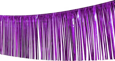 Produktbild von Rubies Netherlands Fransen Girlande Violett 10m Gesamtlänge, 30cm Fransenlänge