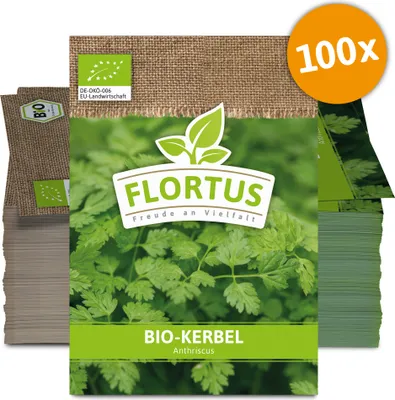 Produktbild von Kerbel (100 Tütchen) |  Kerbelsamen von FLORTUS