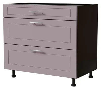 Productafbeelding van Ladenkast BARI, 90x82 cm, gelakt. Afwerking naar keuze: BA-D3 - 90, RAL 4009, pastelviolet, mat zwart