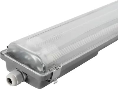 Produktbild von Ledvion LED-Feuchtraumleuchte 150CM, Für Zwei 28 Watt, 6500K, 5180 Lumen, IP65, Inkl. LED-Röhre mit 185 Lumen pro Watt, Mit Edelstahlbefestigung, Mehr als 75.000 Stunden, Staub- und Sprengwirkungsfrei