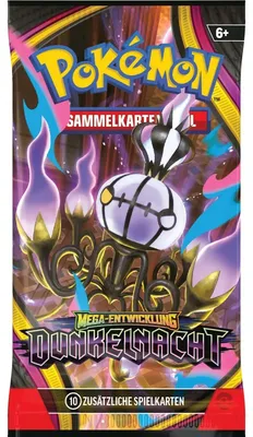 Produktbild von Pokémon Booster- Mega-Entwicklung: Dunkelnacht