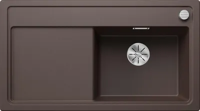 Produktbild von BLANCO ZENAR 5 S, Schrankwaschbecken, Silgranit, Braun, Links, 50 cm, Deutschland