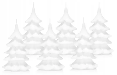 Produktbild von Drobo Weihnachtsbaum Kerzen 6 Stück 15 cm Weiß