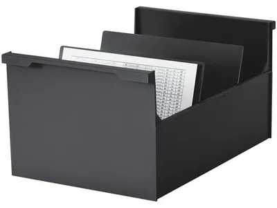 Produktbild von Karteitrog A5 quer für 800 Karten öko-schwarz