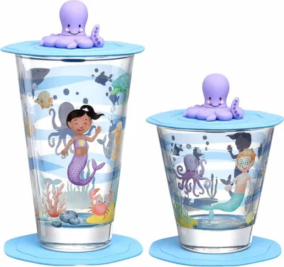 Produktbild von Leonardo BAMBINI Avventura Kinderbecher Meer 215 ml & 300 ml 2er Set