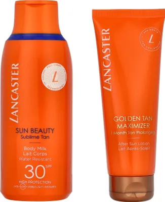 Immagine prodotto di Latte per il corpo SPF30 175ml/Massimizzatore di abbronzatura dorata 125ml Lancaster Sun Beauty Set