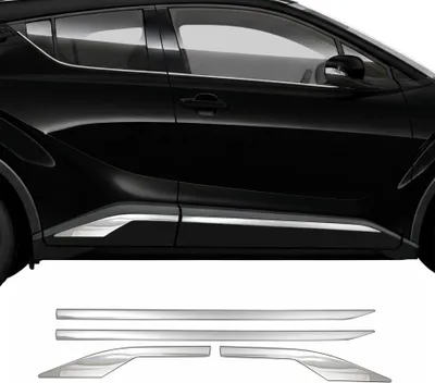 Image de Garniture de Porte Latérale pour Toyota C-HR 2016-2023 Acier Inox 4Pcs