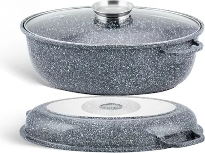 Obrázok produktu pre Klönberg 8L nepriľnavý plech na pečenie, ROASTING PAN, husacie hrdlo, indukčná husacia kačica, s vekom KB 3936 3IN1