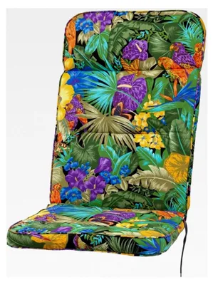 Produktbild von Sitzpolster Hochlehner Kreta extrahoch Papagei 123x50x9 cm