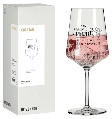 Immagine prodotto di Bicchiere da cocktail Ritzenhoff Reitgold, modello #11, design Theresa Kuhlmann, capacità 544 ml, vetro di cristallo