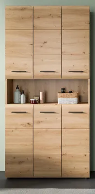 Produktbild von Badezimmer Hochschrank "Cover" in Artisan Eiche Mehrzweckschrank 90 x 185 cm