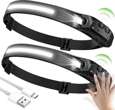 Produktbild von Ladbarer LED-Kopflamp für Camping Angeln Fahrrad handsfree