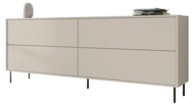 Produktbild von MIRJAN24 Kombikommode Masha 200 4D, Stilvoll Wohnzimmer, Kommode mit vier Drehtüren (Farbe: Cashmere)