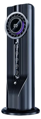 Immagine prodotto di Ventilatore da tavolo Zimilo con nebulizzatore, 6 velocità, timer da 1 a 6 ore, serbatoio da 100 ml, display a LED, ventilatore USB silenzioso per la notte e l'ufficio
