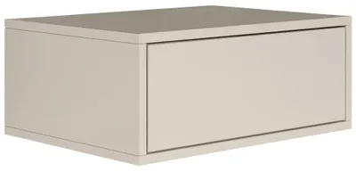 Image de Selsey Framme - Table de nuit suspendue avec tiroir, gris cachemire, 50 cm