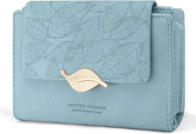Produktbild von Damen  Geldbeutel Damen Klein und im Kurzformat Portemonnaie Damen Viele Fächer, Portmonee Damen mit 10 Kartenfächer und Zipper Münzfach