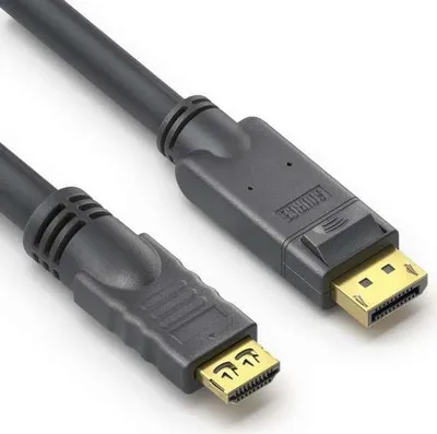 Image de PureLink PI5110-015 Adaptateur de câble vidéo 1,5 m DisplayPort HDMI Noir (PI5110-015)