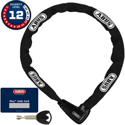 Immagine prodotto di ABUS Steel-O-Chain 9809 - Lucchetto per bicicletta in acciaio temprato - Livello di sicurezza ABUS 12 - 140 cm - Nero