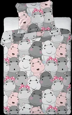 Immagine prodotto di FARO Biancheria da letto Hippos Cotone, 100/135, 40/60 cm