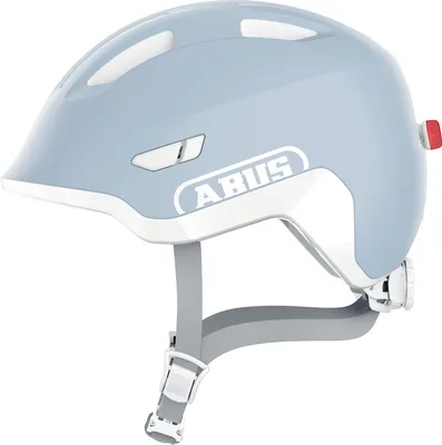 Zdjęcie produktu dla ABUS kask dziecięcy Smiley 3.0 ACE LED - kask rowerowy ze światłem - głębokie dopasowanie i miejsce na warkocz - dla dziewczynek i chłopców - czysty aqua, rozmiar M (50-55 cm)