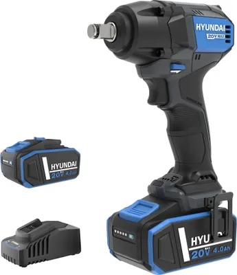 Produktbild von HYUNDAI Akku-Schlagschrauber IW20X-350-4A2 (20V, bürstenloser Motor, 350 Nm, 2 x 4.0 Ah Akku, Ladegerät)