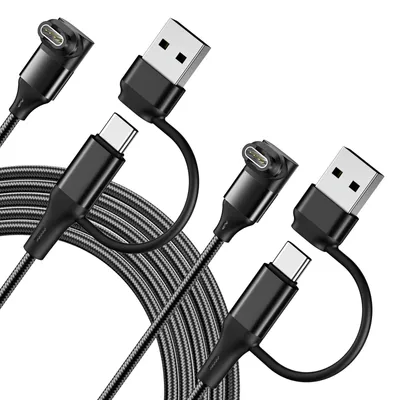 Produktbild von MoKo 2‑in‑1 Ladekabel für Garmin Uhr, für Fenix,Forerunner,Vivoactive,Venu – Schwarz